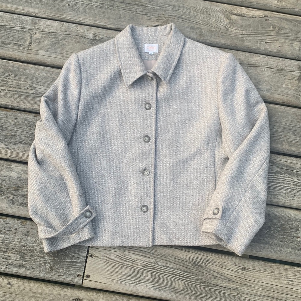 Cleo Petites Lined Wool Blend Blazer Jacket - Picture 1 of 8